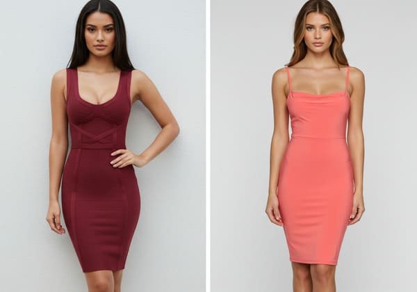 Bandage Vs Bodycon Dress Silhouettes Fit Comparison Bandage Dress vs Bodycon Dress