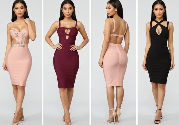 Bandage dresses style like Fashion Nova