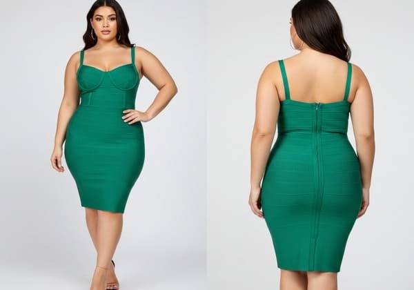 Flexible MOQs Plus Size Bandage Dress Wholesale