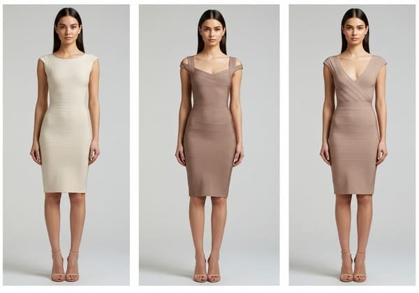 minimalist bandage dress collection for European retailers