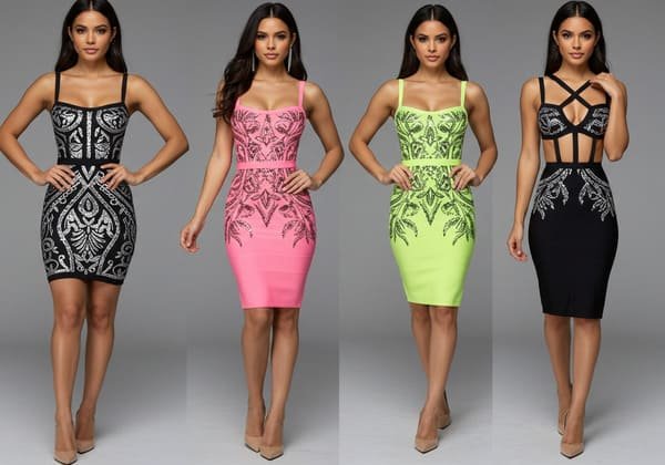 latest hot sale bandage dress styles