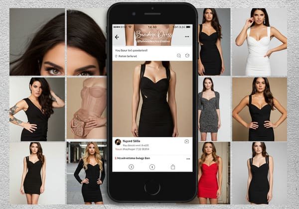 Bandage dress wholesale uses social media