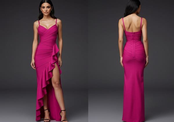 pink evening bandage dresses Australia