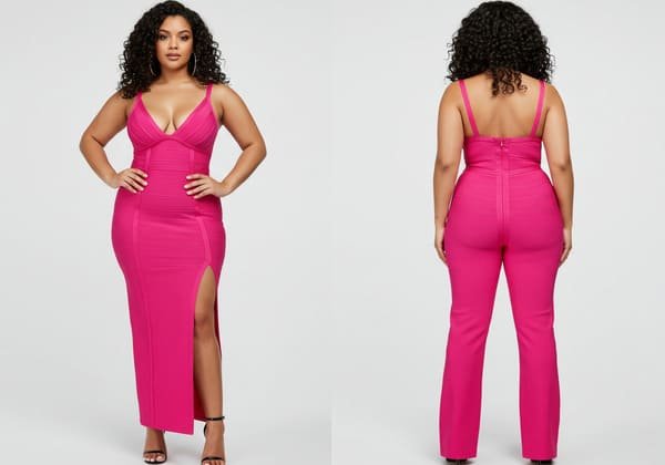 plus size bandage dress and jumpsuit