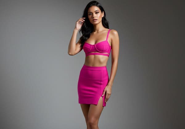 Sexy Bandage Skirt Set