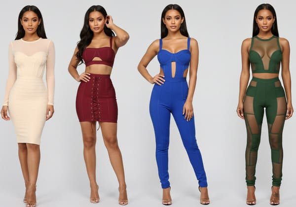 various chic bandage clothing styles